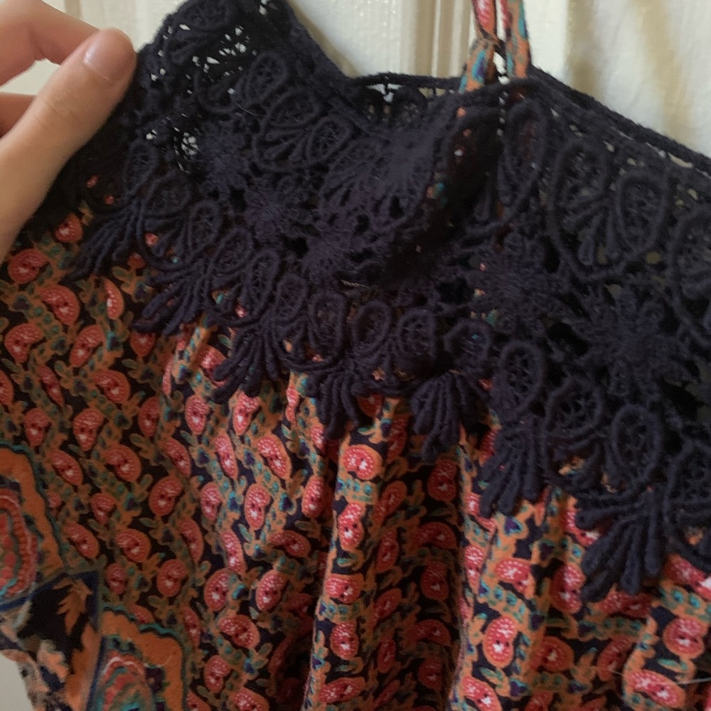 off the shoulder pattern top